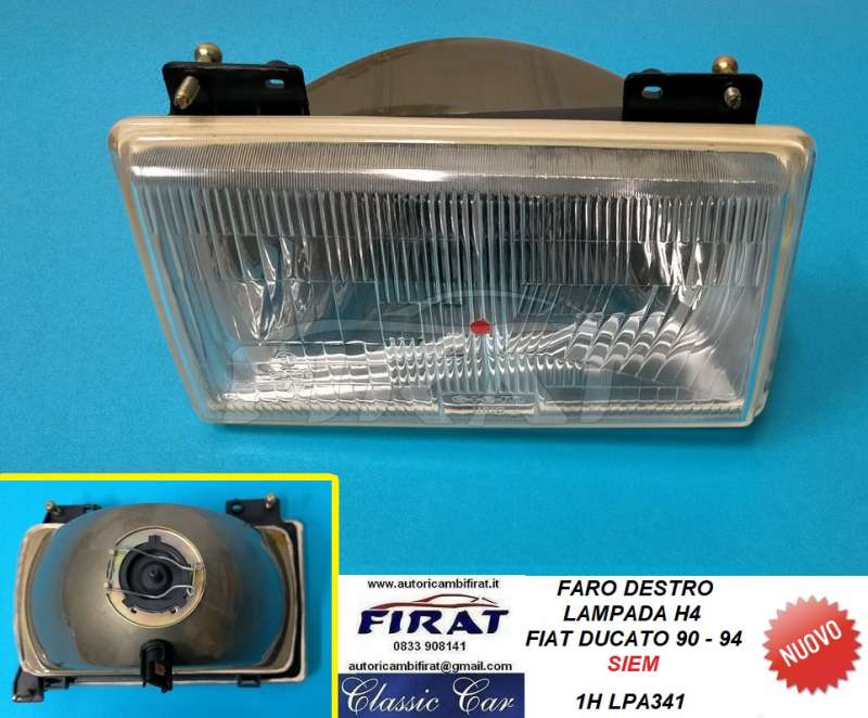 FARO FIAT DUCATO 90 - 94 H4 DX (LPA341)